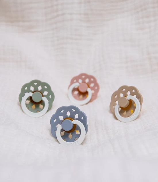 Lot de 2 Sucettes Bibs Boheme GLOW - Sage/Cloud