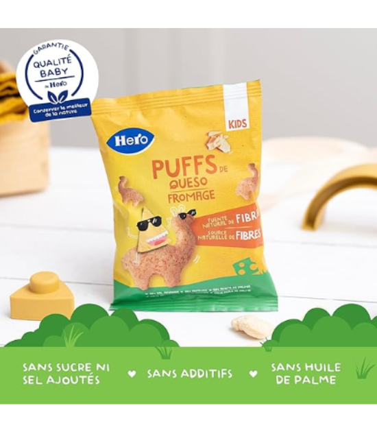 Hero Kids - Puff Snack de Fromage 100% Naturel