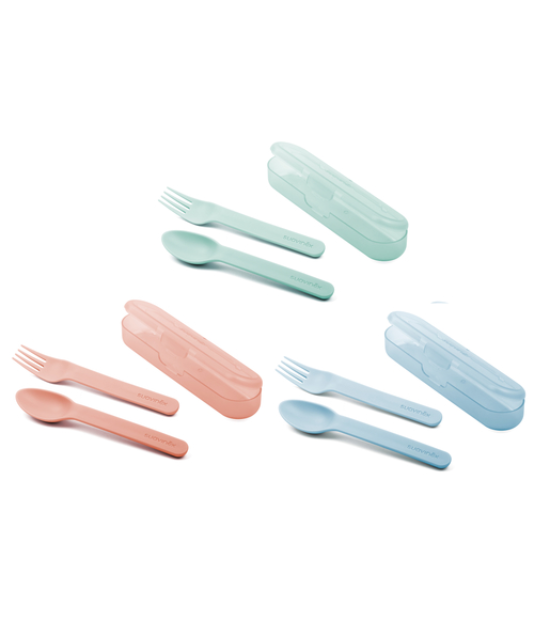 ENSEMBLE DE COUVERTS FORÊT DE SUAVINEX bleu + 12M