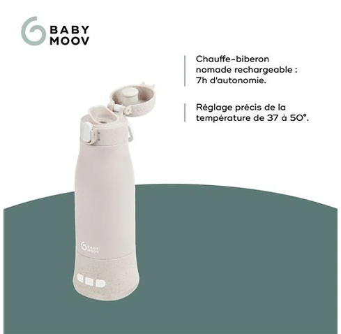 Babymoov Chauffe-biberon nomade MOOV & FEED Mineral beige