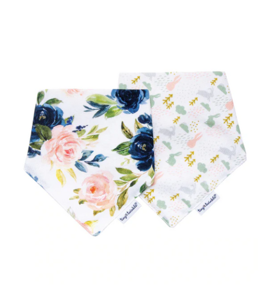 Ensemble de 2 bavoirs Bandana - Blush