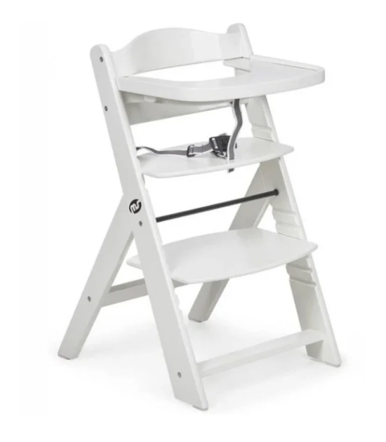 MS Innovaciones Chaise haute évolutive en bois de 6 à 10ans - Blanc