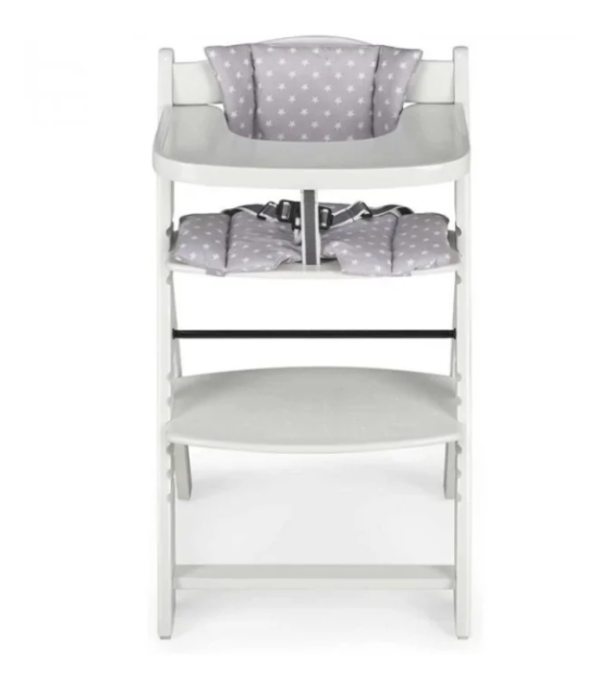MS Innovaciones Chaise haute évolutive en bois de 6 à 10ans - Blanc