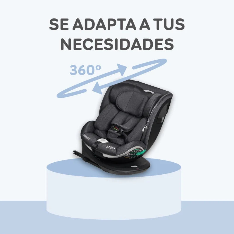 Siège auto Milos gris foncé Ms Innovaciones