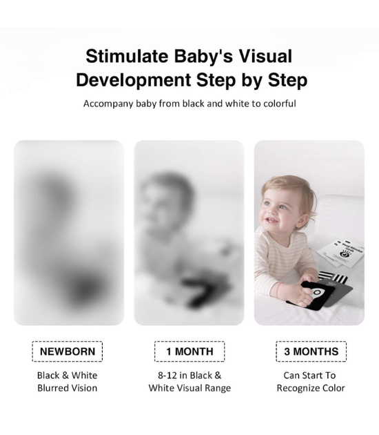 Cartes Flash Bébé à Contraste Élevé beiens - Jouets de Développement Cérébral pour Nouveau-nés