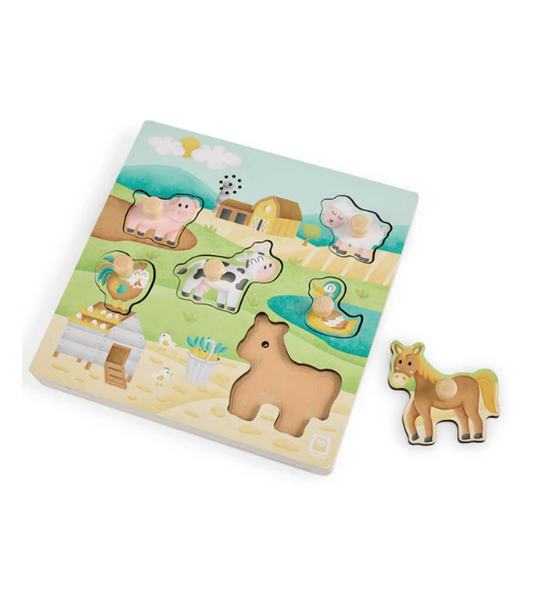 Eurekakids Puzzle Musical - Animaux de la Ferme 12M+