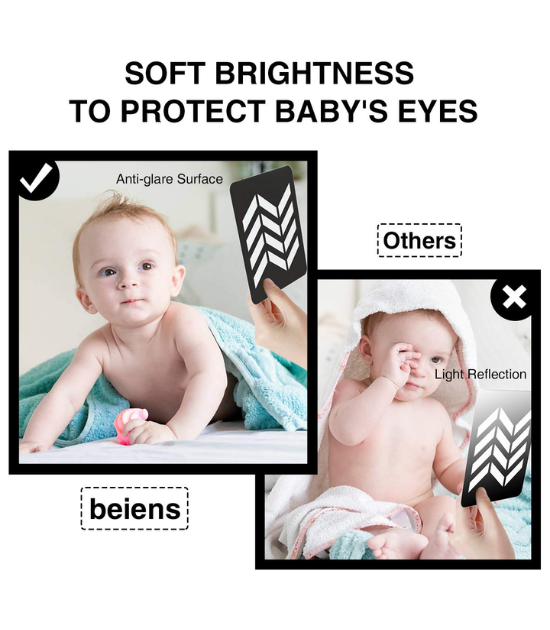 Cartes Flash Bébé à Contraste Élevé beiens - Jouets de Développement Cérébral pour Nouveau-nés
