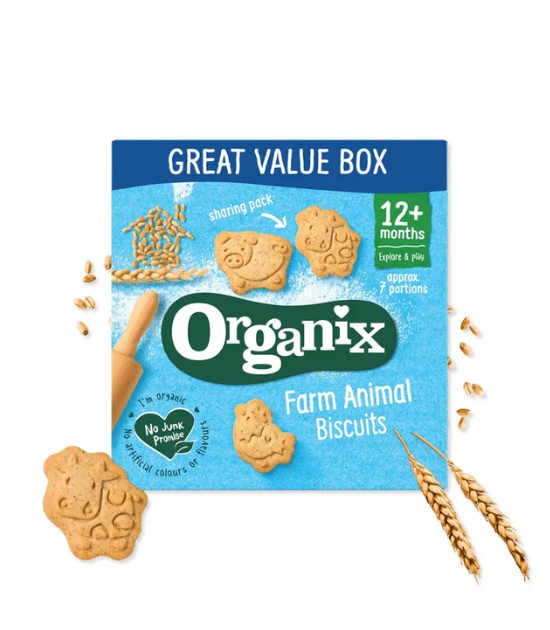 Organix Biscuits Animaux de la Ferme 12M+