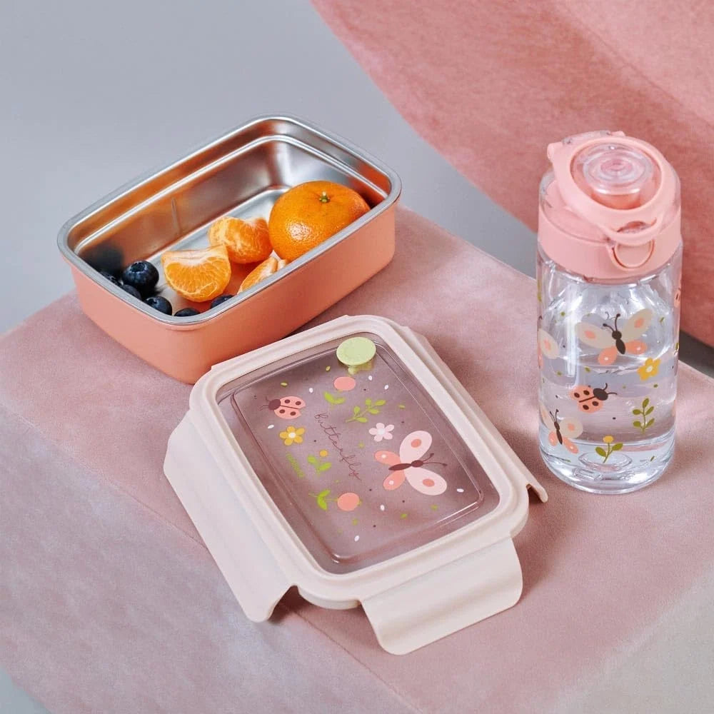 Miniland - Boîte à Lunch Acier Inoxydable - Rose