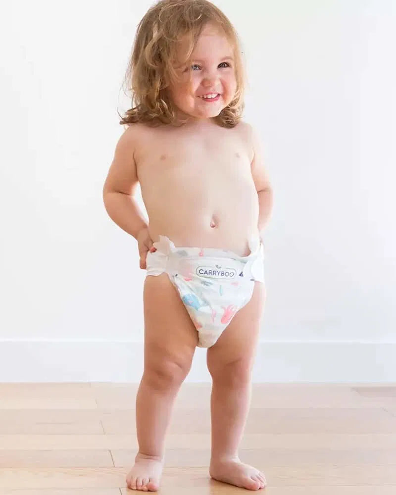 CARRYBOO-Couches Bébé écologiques T5 (12-25 Kg) x 40 pièces