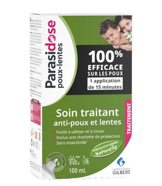 Parasidose Gilbert Soin Traitant Anti-Poux et Lentes - 100ml