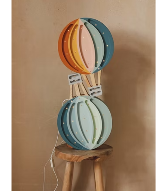 Lampe Hot Air Baloon Retro Rainbow - Little Lights