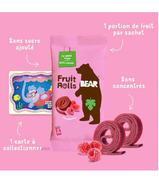 BEAR Fruit Rolls Saveur Framboise