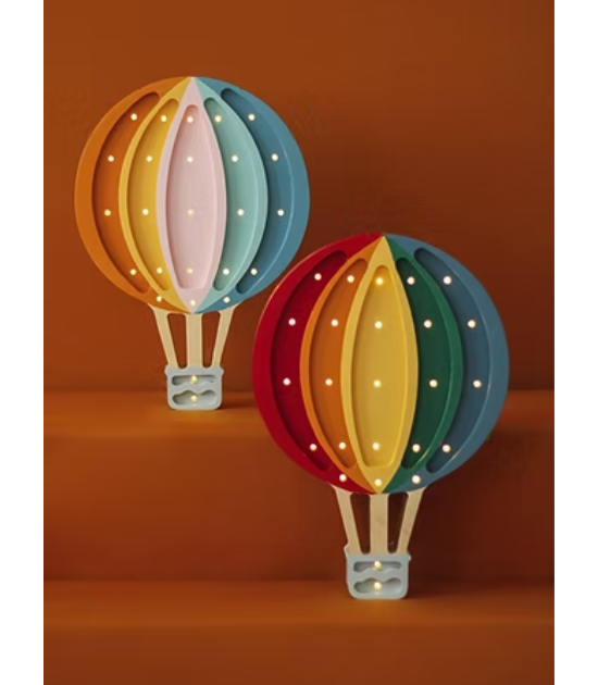 Lampe Hot Air Baloon Retro Rainbow - Little Lights