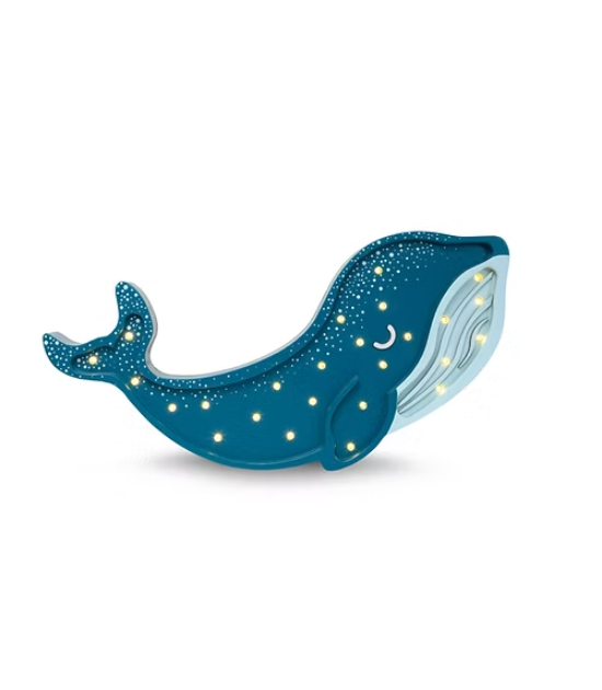 Lampe Whale Galaxy Teal - Little Lights