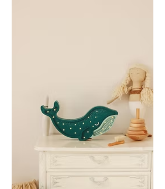 Lampe Whale Galaxy Teal - Little Lights