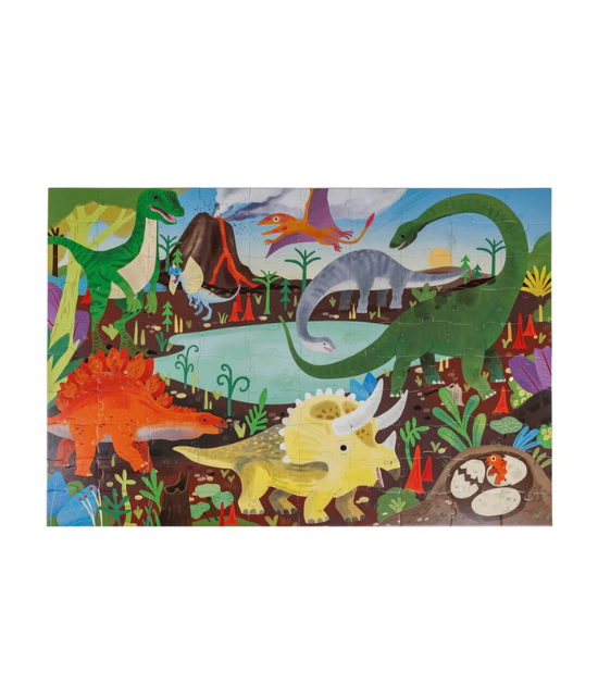 Eurekakids Puzzle Fluo Dinosaure 6A+ - 100 PCS