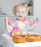 Bavoir volant Mess-proof - Palmier Rose