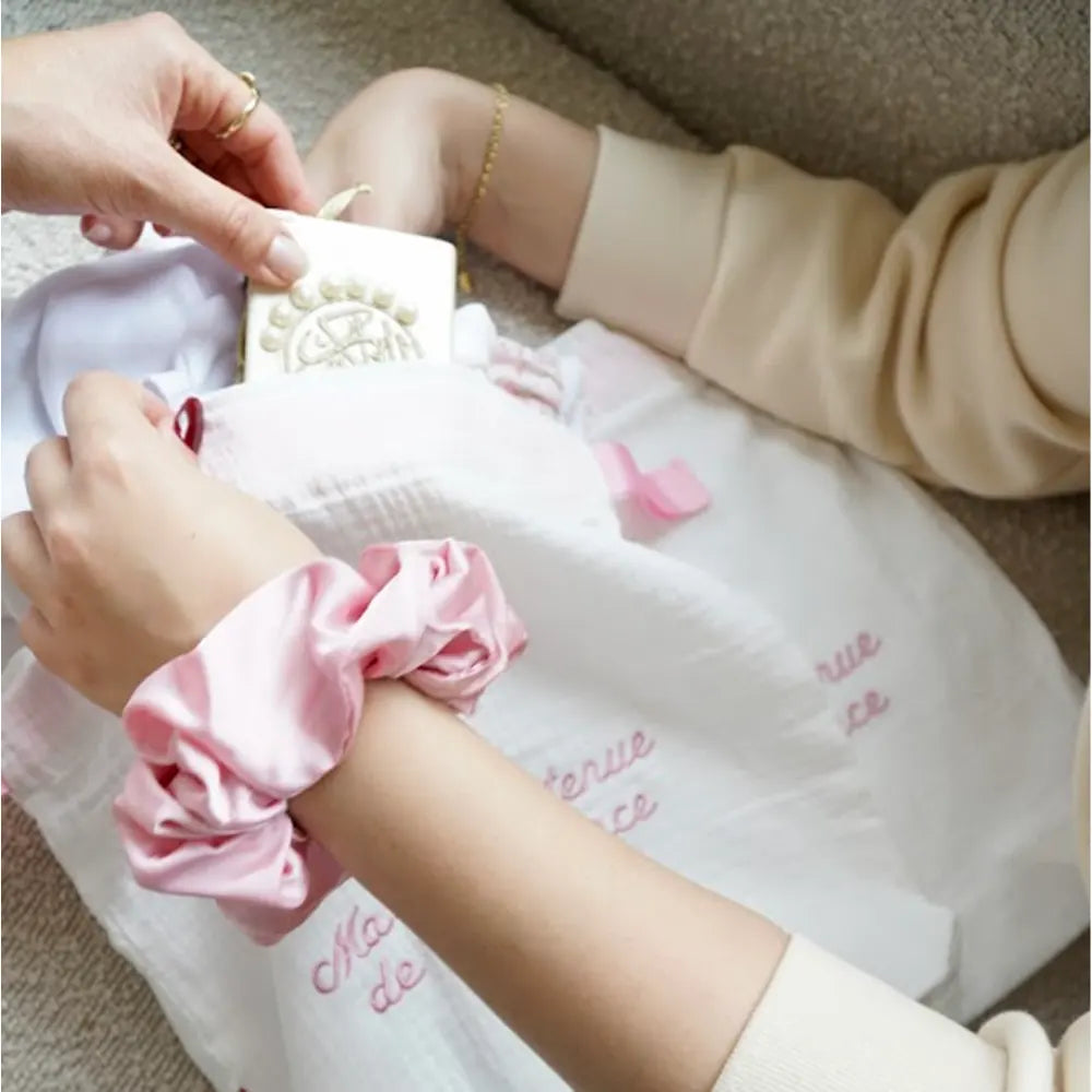 Bambidou Chouchou en Soie - Rose