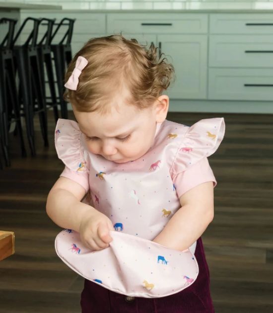 Bavoir volant Mess-proof - Licorne Confettis