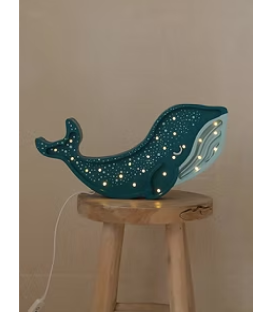 Lampe Whale Galaxy Teal - Little Lights