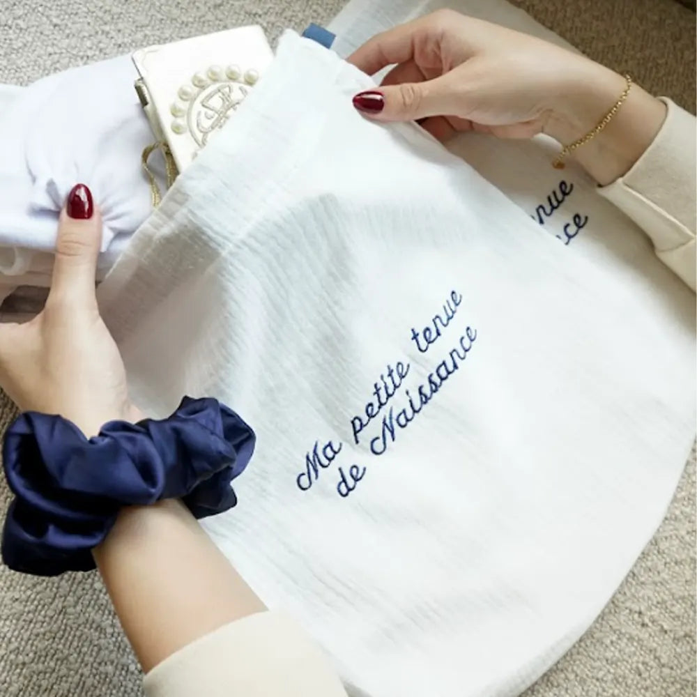 Bambidou Chouchou en Soie - Bleu Marine