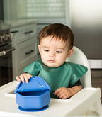 Bol avec couvercle en silicone - Bleu