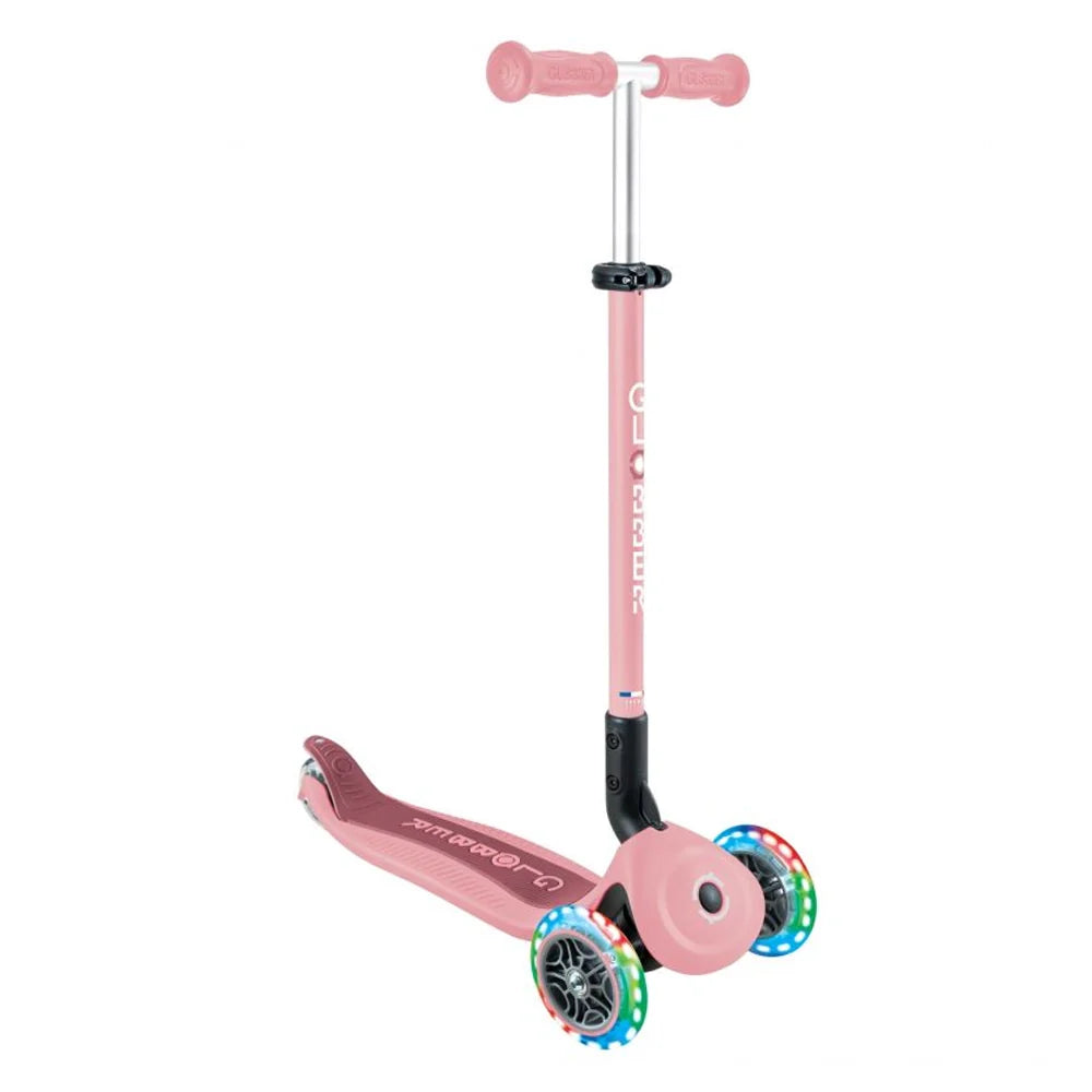 Globber Trottinette Évolutive Go Up Active Plus Lights - Rose Pastel