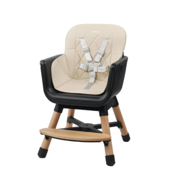 Chaise haute en bois - Daily - Beige