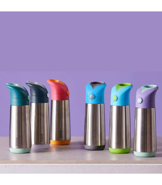 BBox Gourde isotherme à paille 350ml - Blue Slate