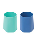 Lot de 2 tasses d'apprentissage en silicone - Menthe / Bleu