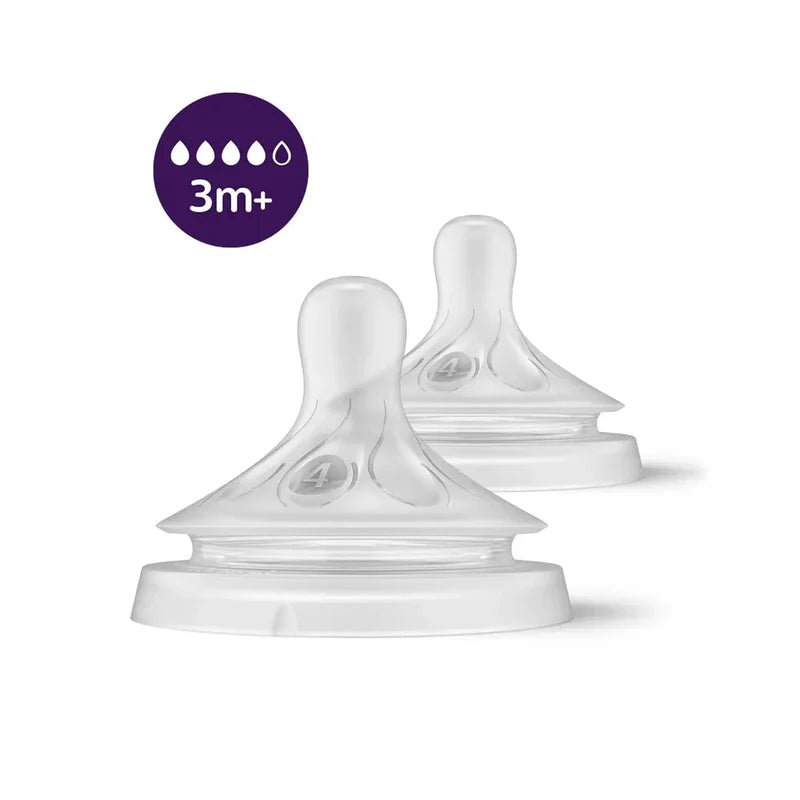 Philips Avent Lot de 2 Tétines Natural Response 3M+