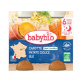 BABYBIO PETITS POTS BÉBÉ CAROTTE PATATE DOUCE BLÉ