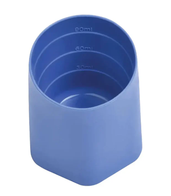 Lot de 2 tasses d'apprentissage en silicone - Menthe / Bleu