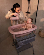 Twistshake - Pack baignoire avec coussin, rinser et support Rose Délavé