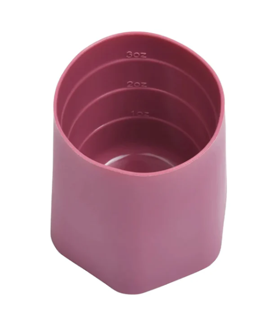 Lot de 2 tasses d'apprentissage en silicone - Rose / Bordeaux