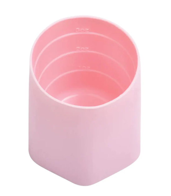 Lot de 2 tasses d'apprentissage en silicone - Rose / Bordeaux