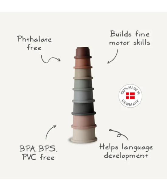 Jouet de tasses empilables - Rétro