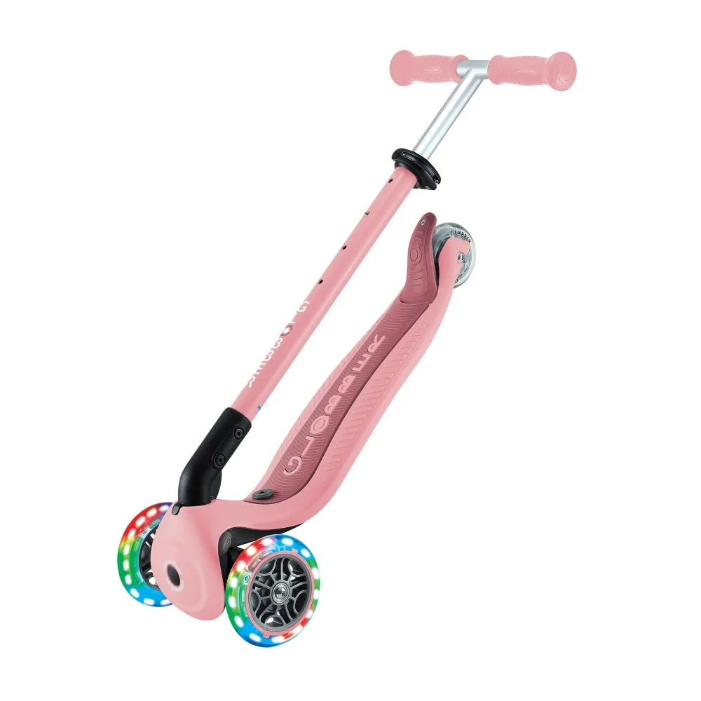 Globber Trottinette Évolutive Go Up Active Plus Lights - Rose Pastel