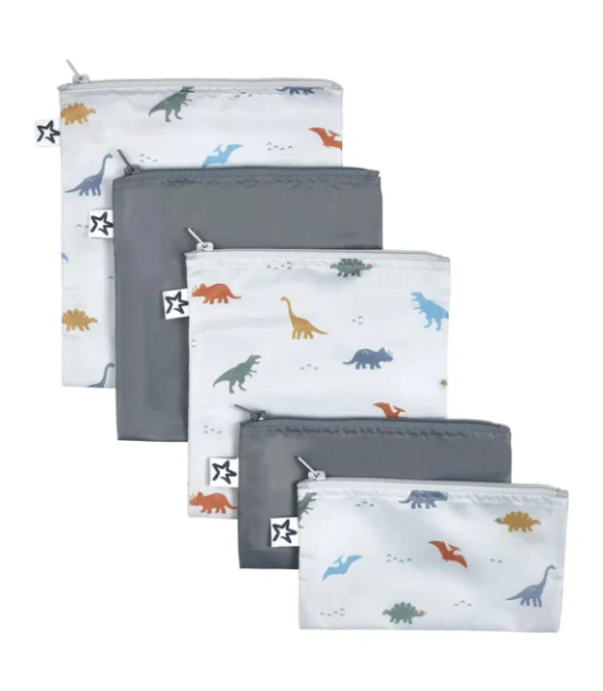 SNACK BAG 5 PACK - DINOSAUR