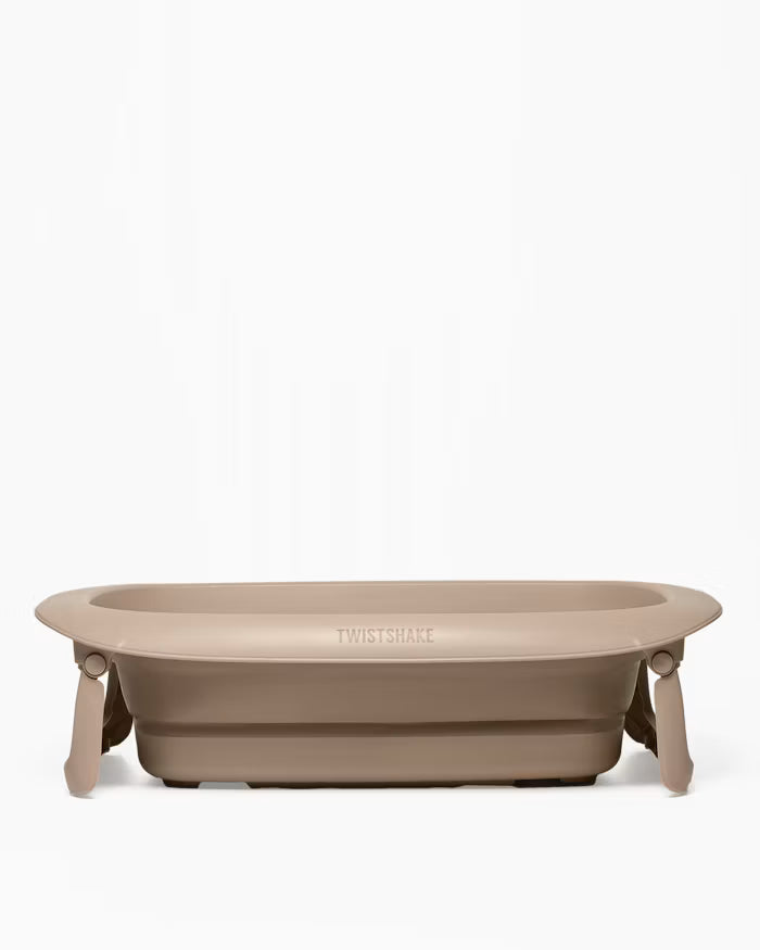 Twistshake - Coffret de bain de luxe Mocha - Baignoire bébé pliable avec support