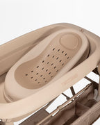 Twistshake - Coffret de bain de luxe Mocha - Baignoire bébé pliable avec support
