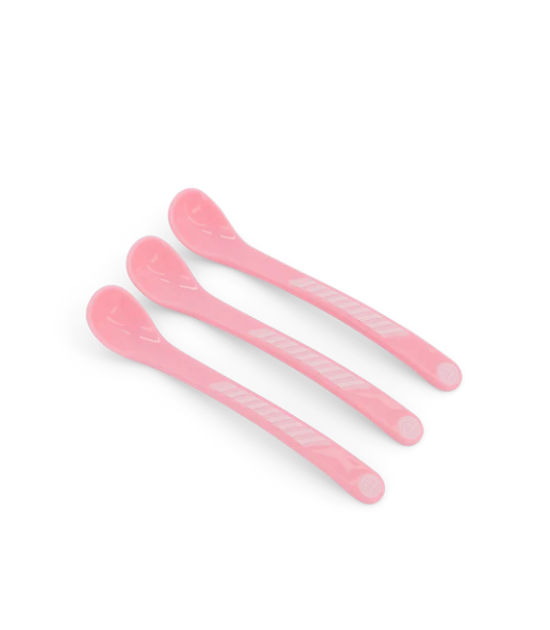 Lot De 2 Cuillères Enfant Avion – Couleurs Rose Et Mauve – Sans BPA – Pour Bébés Dès 6 Mois – Repas Ludique