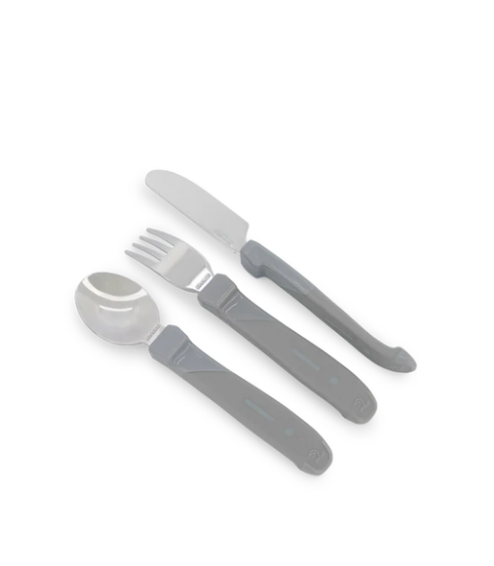 Couverts en acier - Gris