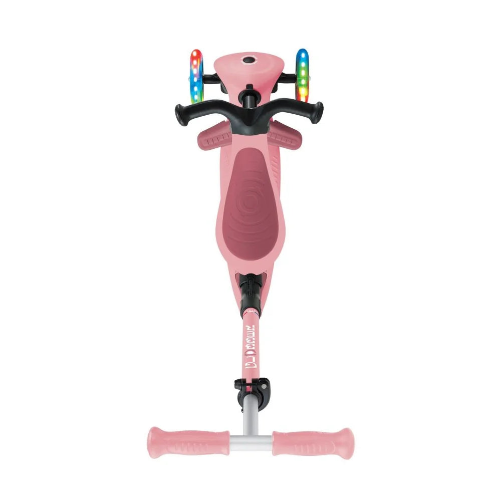 Globber Trottinette Évolutive Go Up Active Plus Lights - Rose Pastel