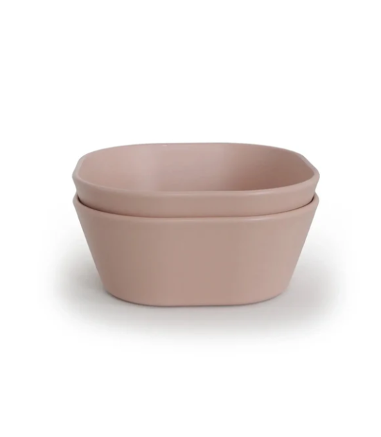 Lot de 2 bols de vaisselle carrés - Blush