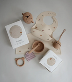 Bavoir bébé en silicone - Arcs-en-ciel