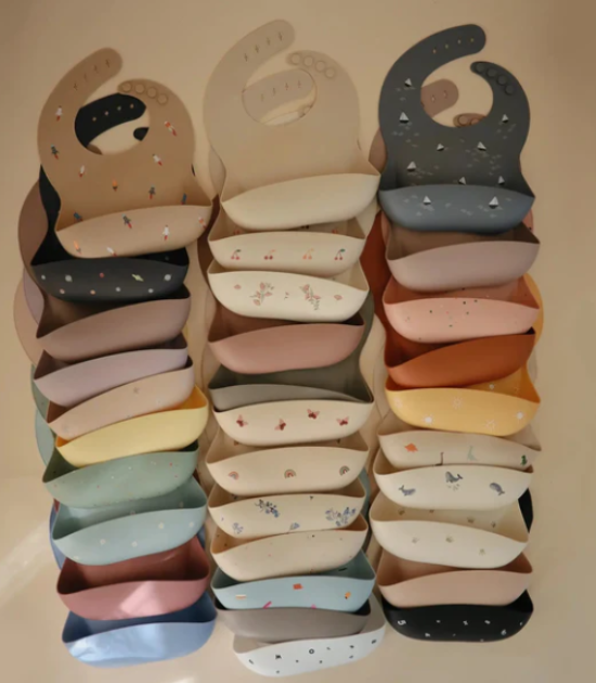 Bavoir bébé en silicone - Planètes