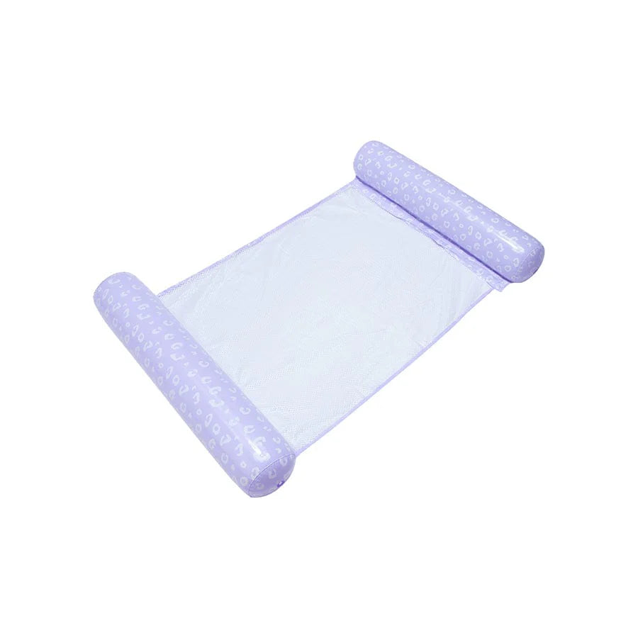 Hamac gonflable Lilas Léopard