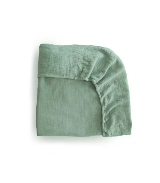 Drap de Lit de Bébé Mushie - Moyen - Vert Romain